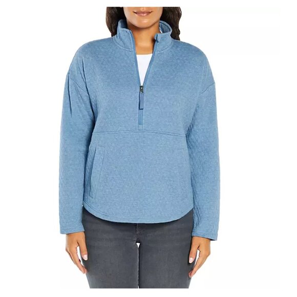 Eddie Bauer Ladies Quilted Half Zip Pullover - Picture 1 of 7